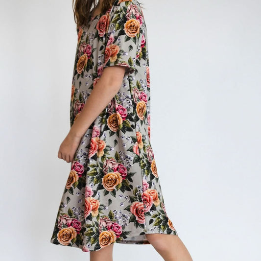Youth Bamboo Winslow Dress | Antique Floral-1