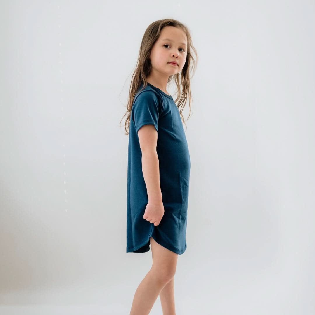 Youth Bamboo Bamboo Winslow Dress | Navy-3