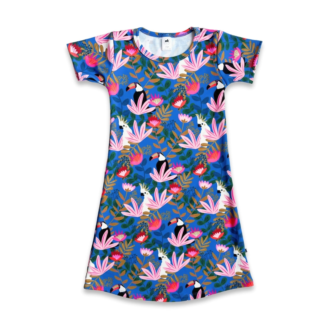 Kids Bamboo Short Sleeve Housedress-5