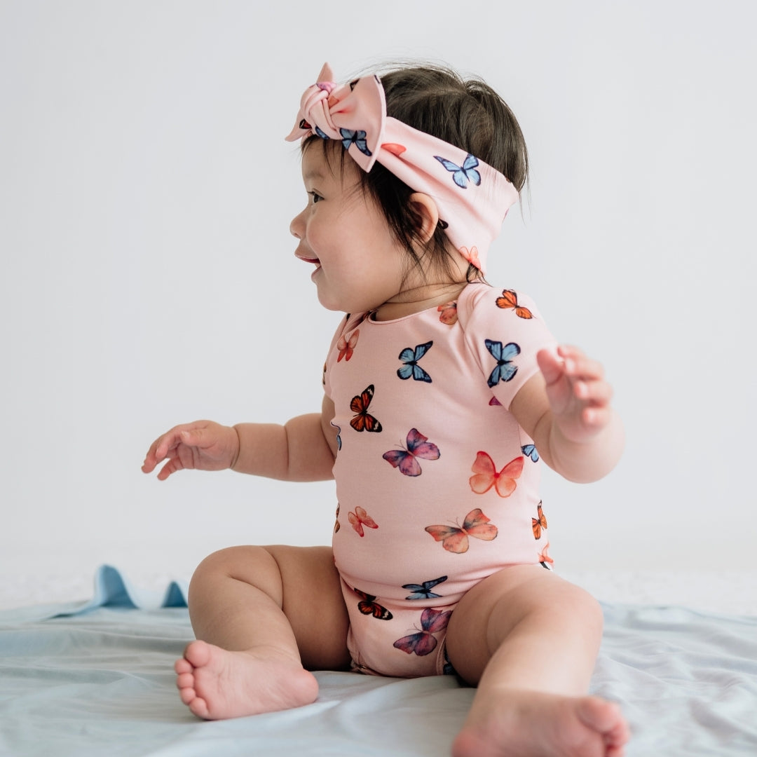 Bamboo Baby Capsule Gift Box - Butterflies & Blush-2