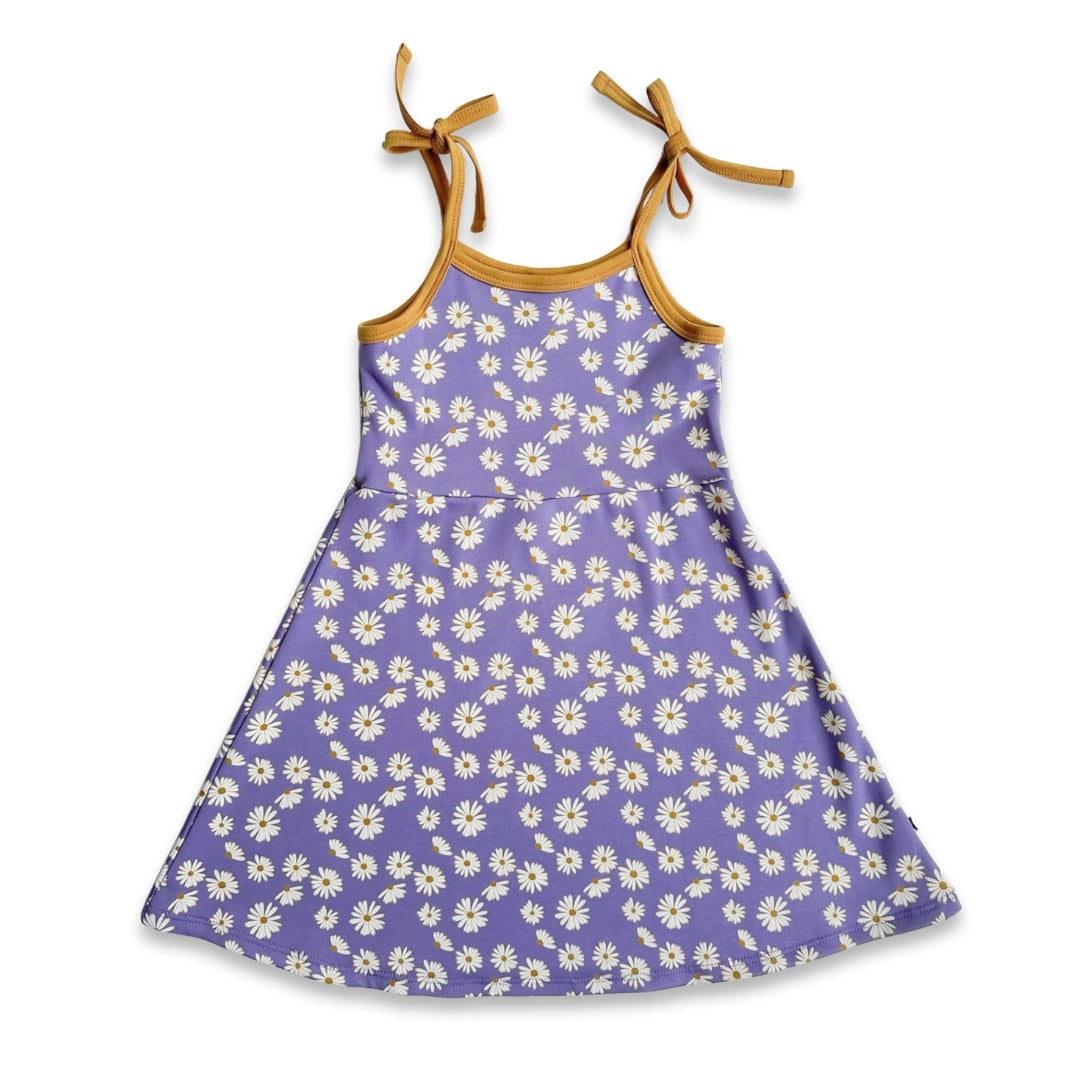 Kids Bamboo Bow Strap Dress-5