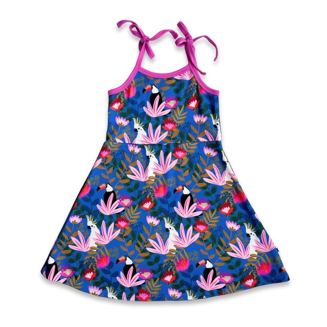 Kids Bamboo Bow Strap Dress-8