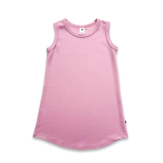 Youth Bamboo Tank Shift Dress | Taffy Pink-1
