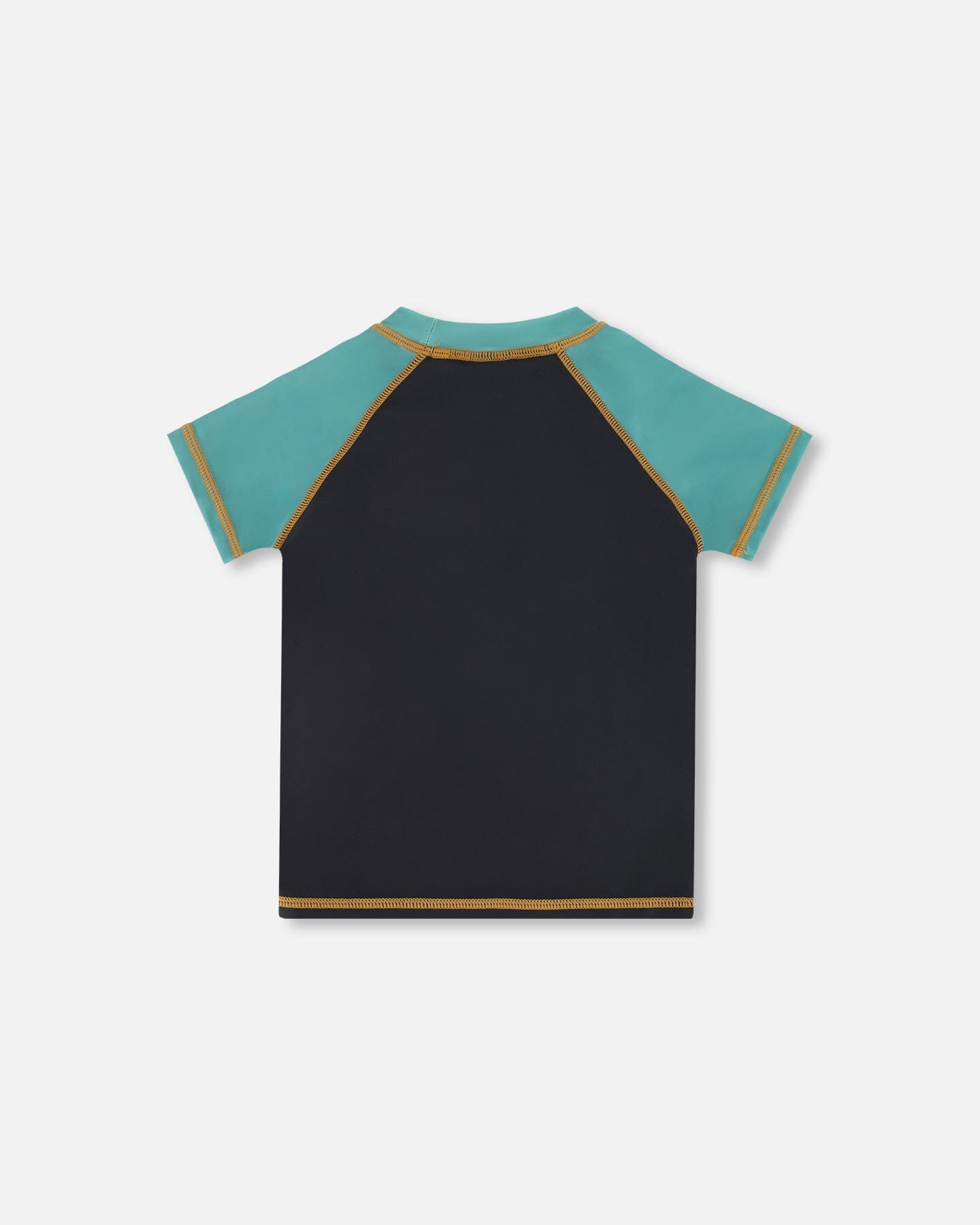 Short Sleeve Rashguard With Print Black-2