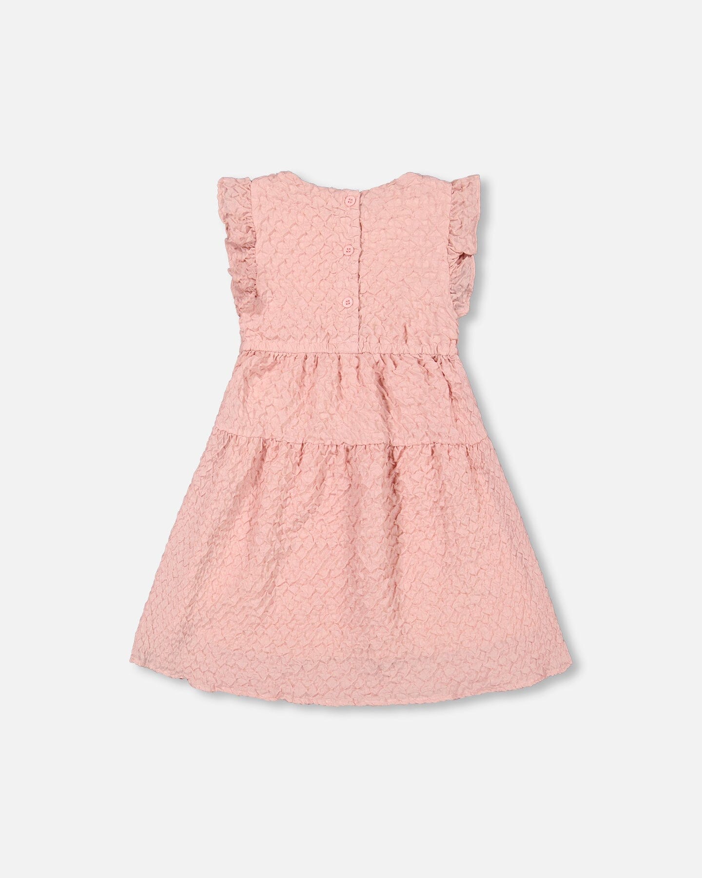 Textured Poplin Dress Silver Pink-2