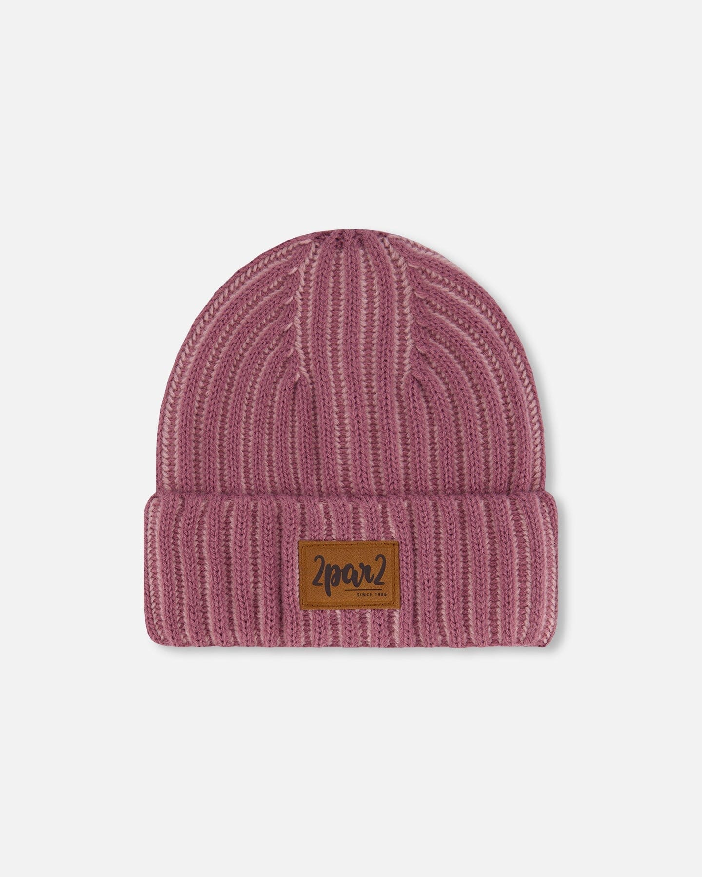 Solid Knit Hat Mauve-0