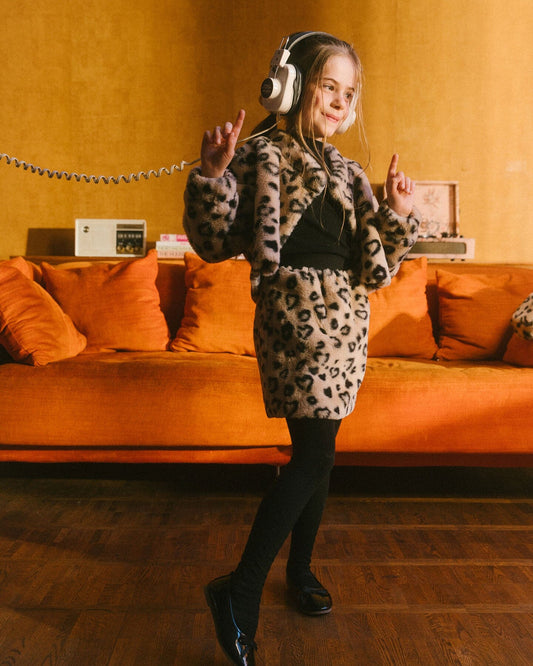 Tonal Jacquard Tights Black-1