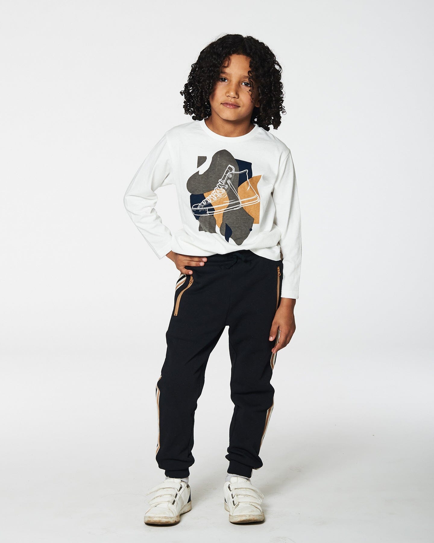 Long Sleeve T-Shirt With Print Off White-1