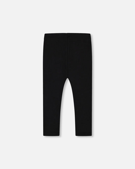 Rib Leggings Black-1
