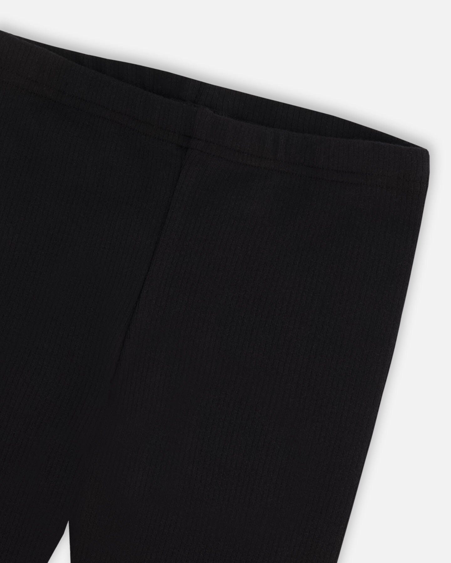 Rib Leggings Black-2