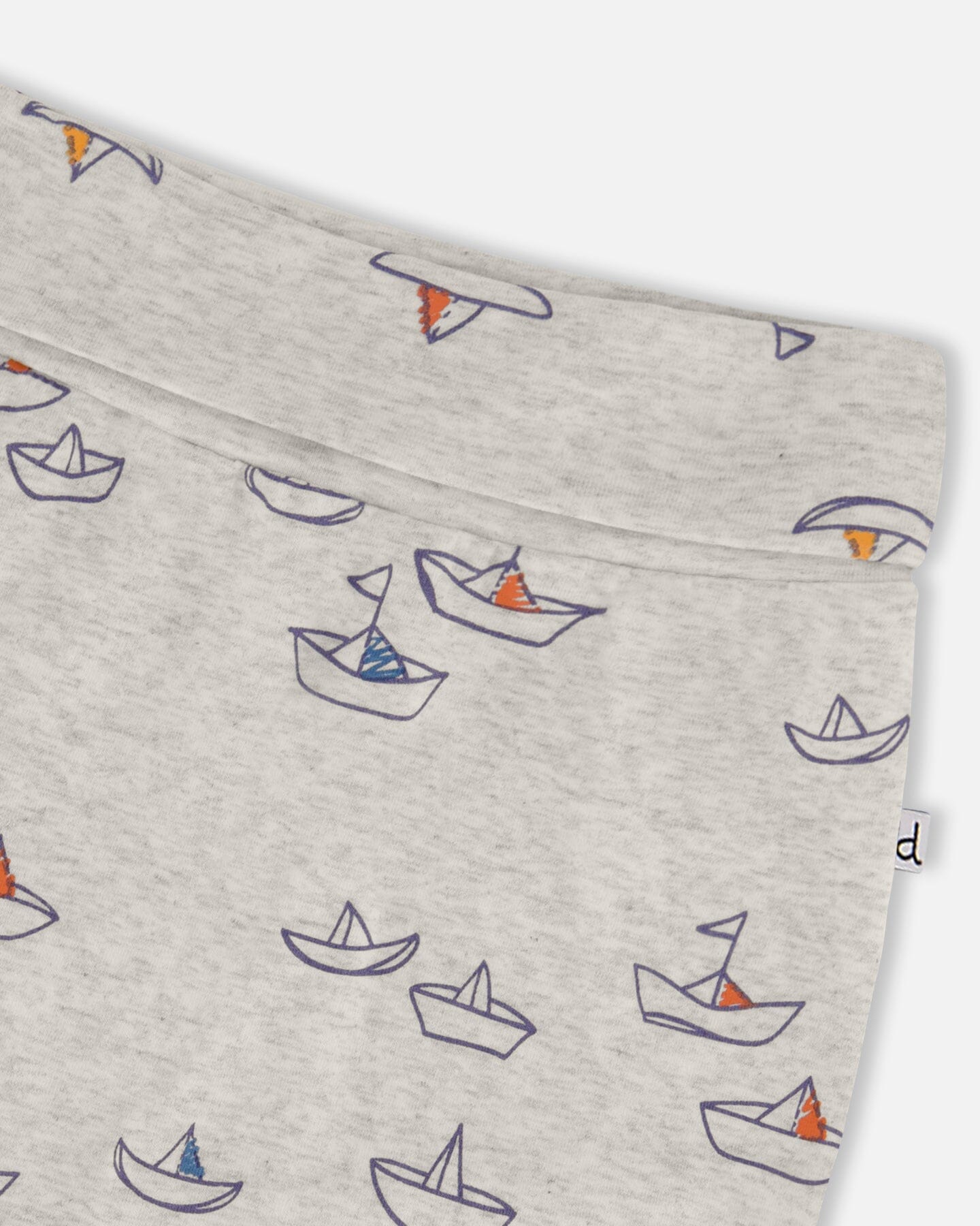 Printed Organic Cotton Evolutive Pant Little Paper Boat-2