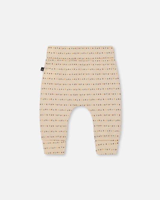 Printed Organic Cotton Evolutive Pant Off-White-1