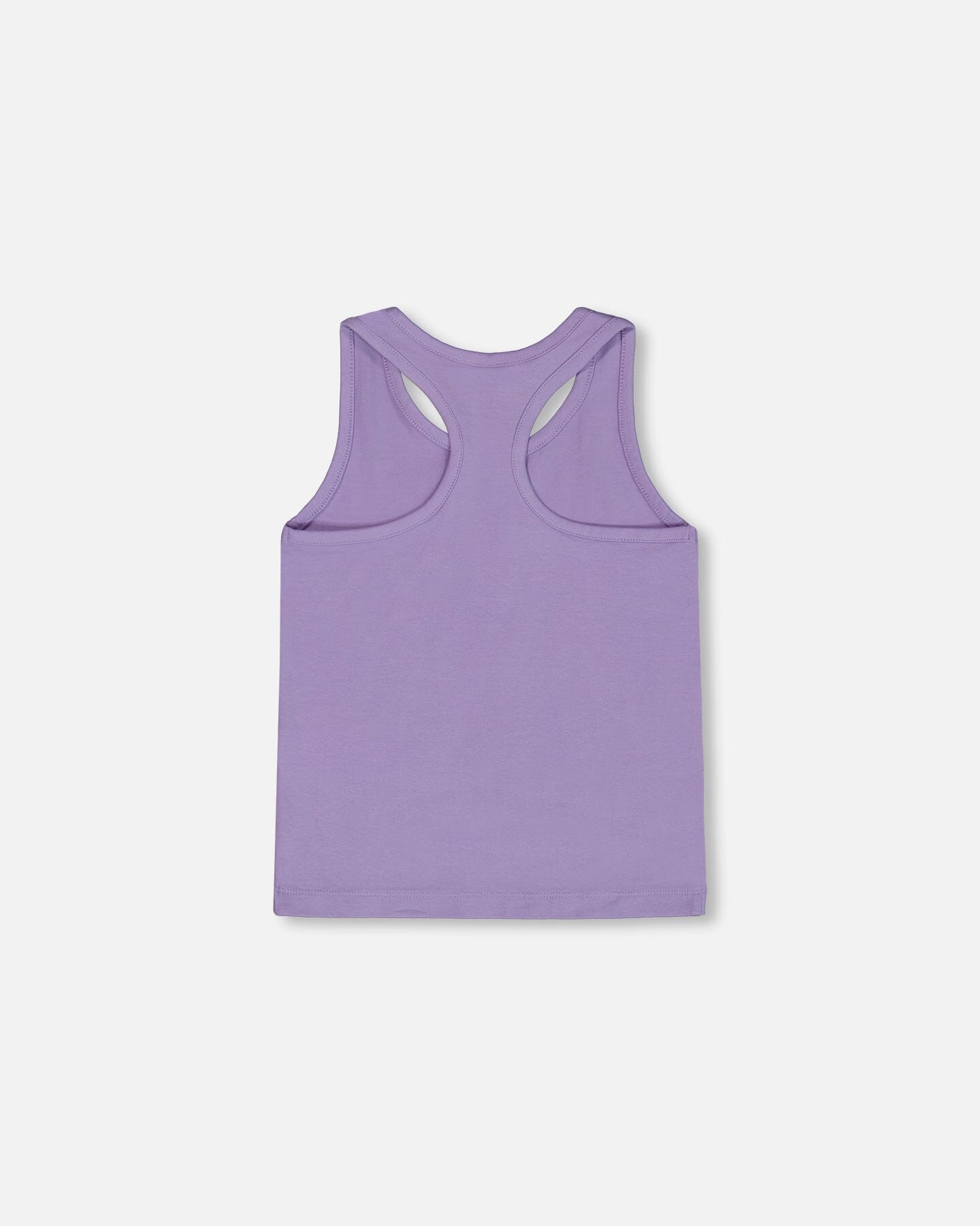 Organic Cotton Racerback Tank Top Floral Mauve-2