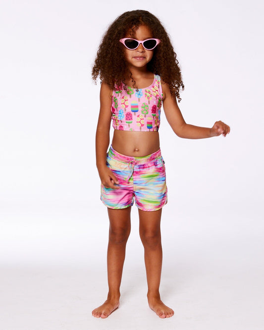 Printed Swim Shorts Multicolored-1