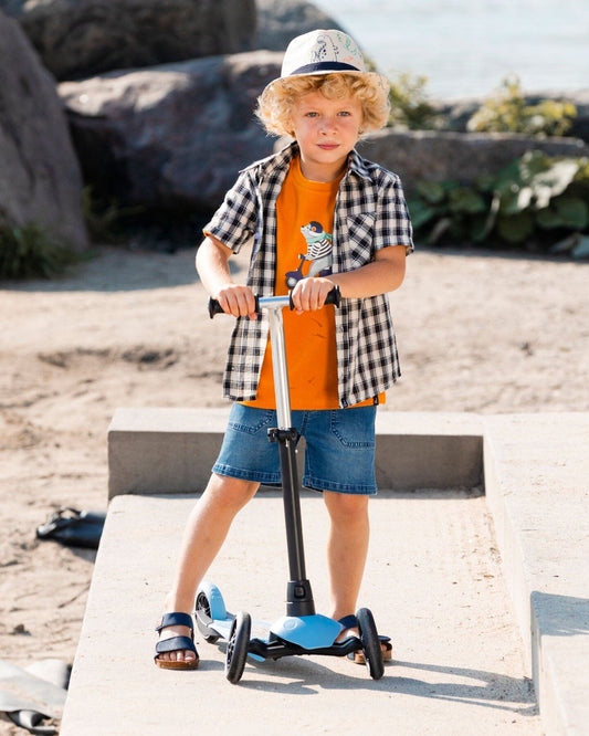 Denim Short Dark Denim Blue-1