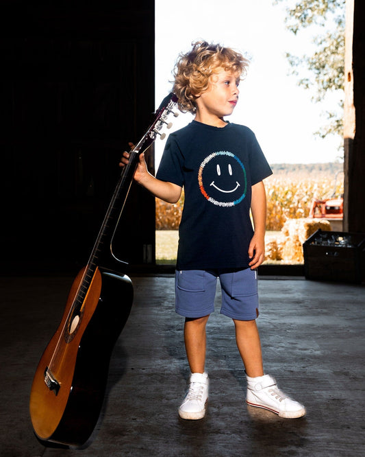 French Terry Zip Pocket Shorts Pale Mauve Blue-1