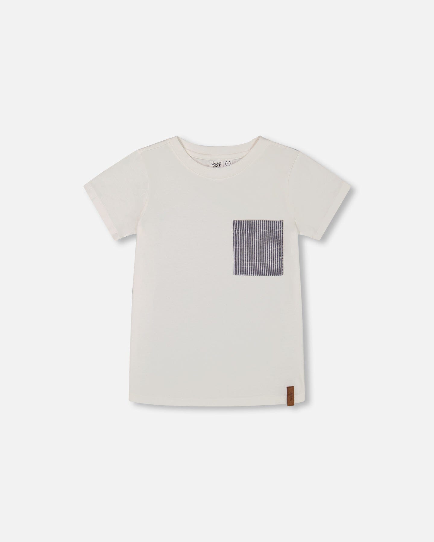 Short Sleeve Tee With Pocket White-0