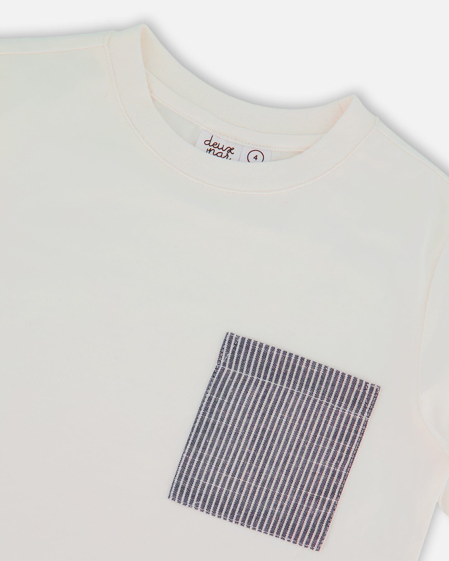 Short Sleeve Tee With Pocket White-3