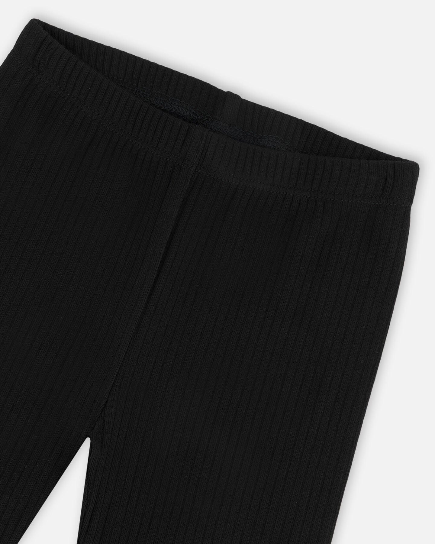 Ribbed Leggings Black-2