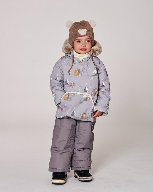 Two-Piece Baby Snug Snowsuit Gray-1
