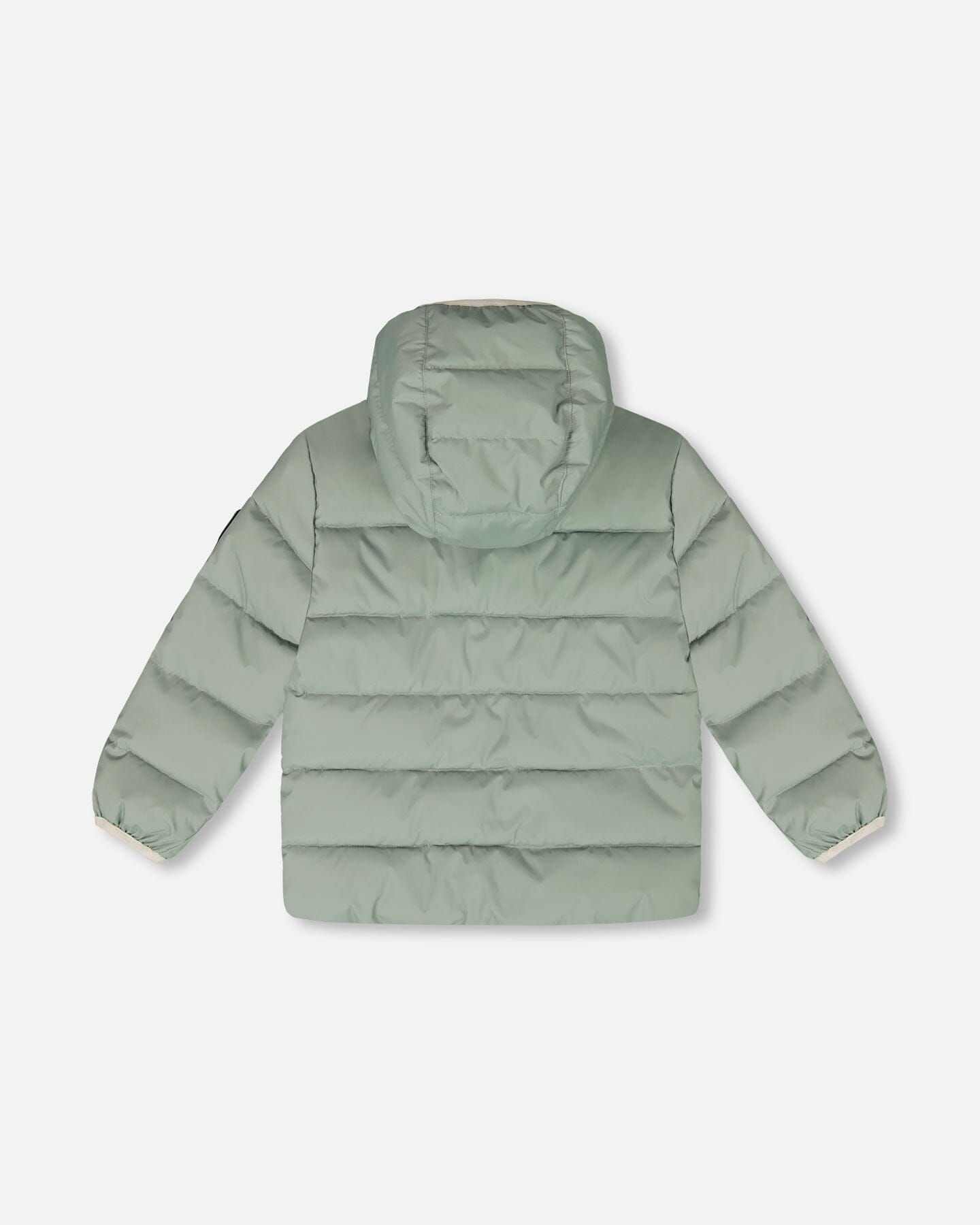 Compressible Winter Puffy Coat Designed For Car Seat Sage Green-2