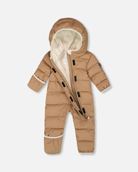 One-Piece Baby Cloud Compressible Snowsuit Designed For Car Seat Chanterelle-1