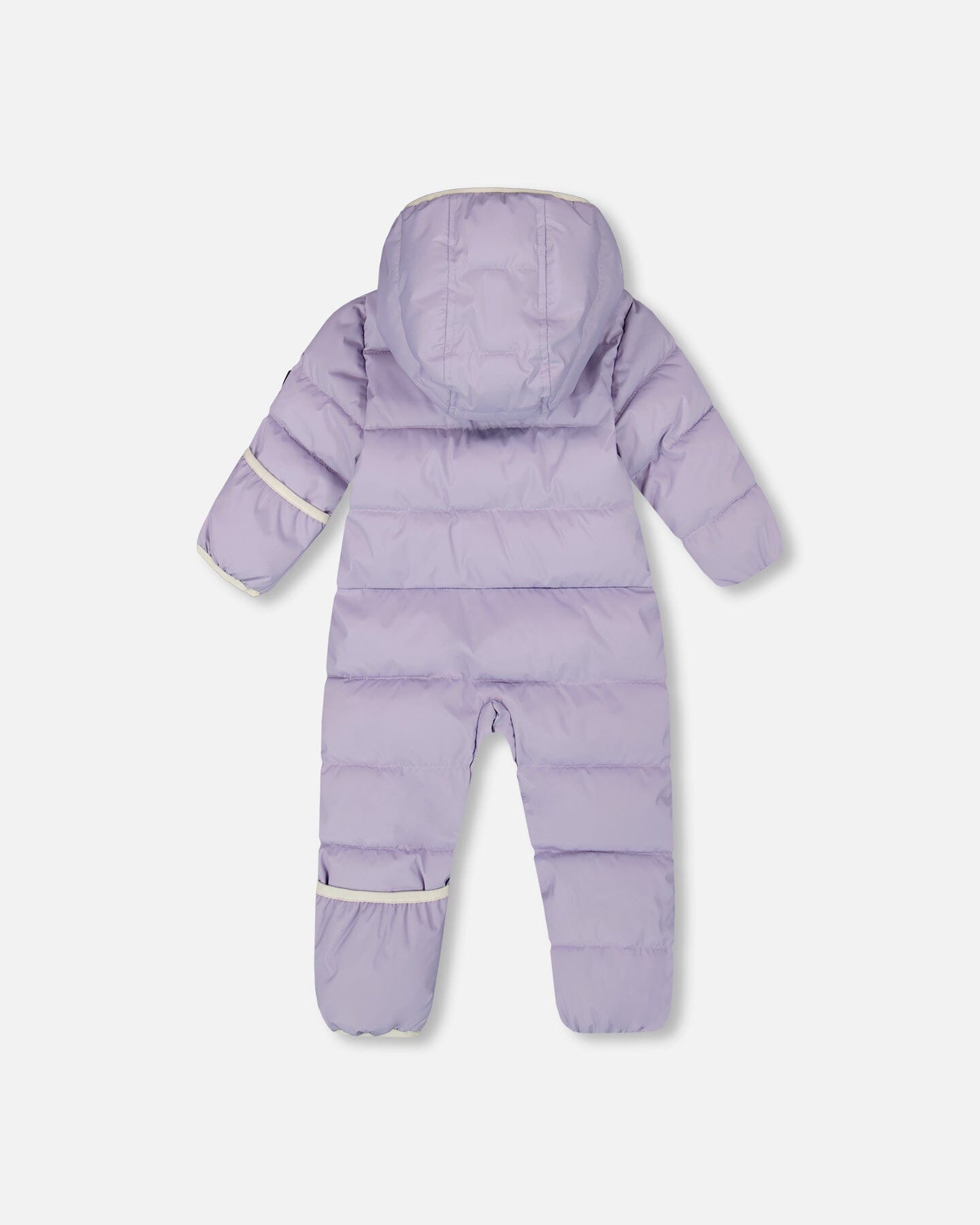 One-Piece Baby Cloud Compressible Snowsuit Designed For Car Seat Purple Gray-2