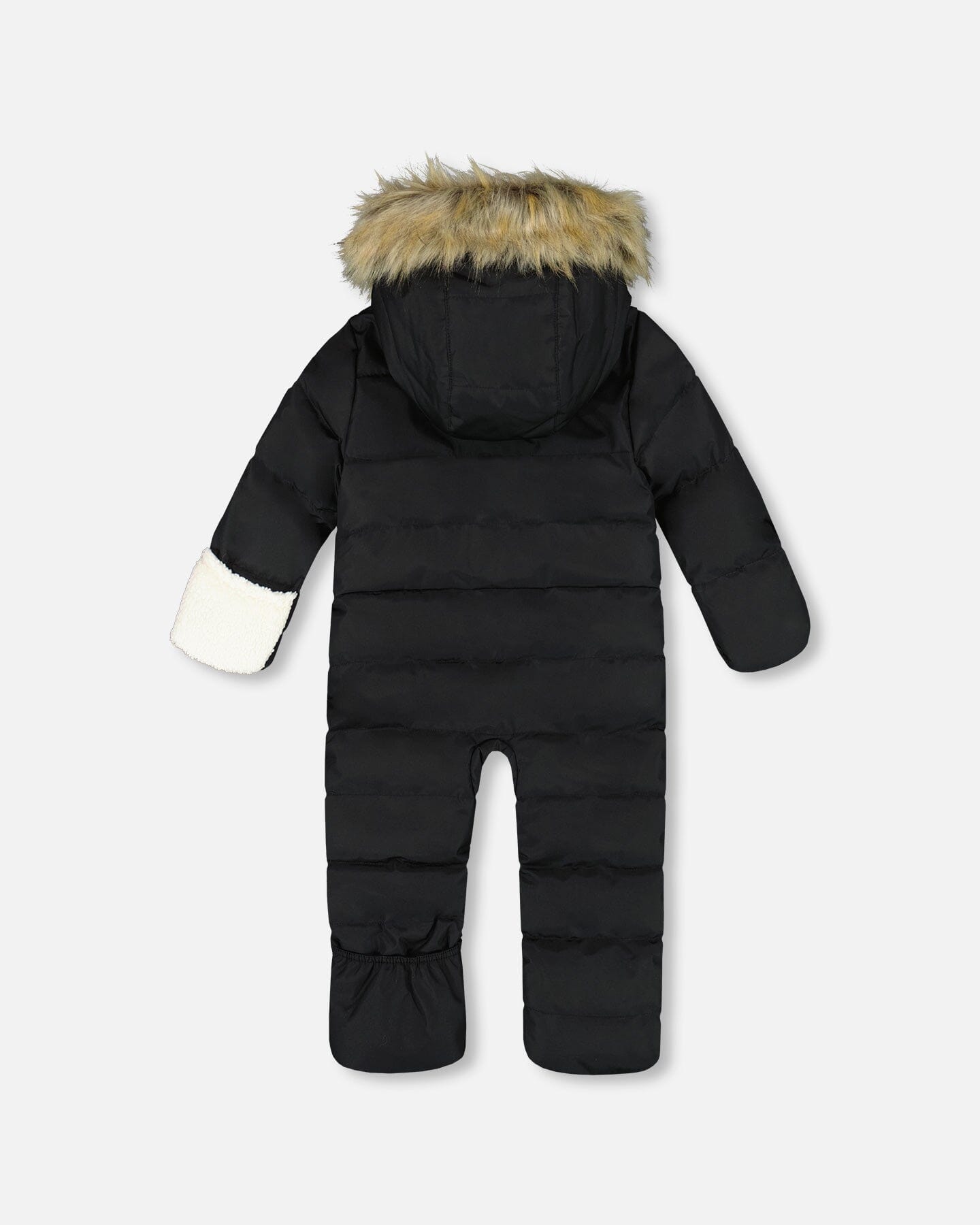 One-Piece Baby Snug Snowsuit Designed For Car Seat Black-2