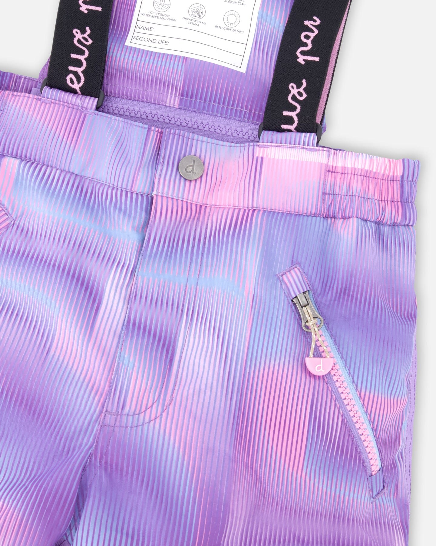 Two-Piece Play Snowsuit Purple Geo-4