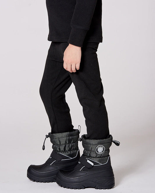 Winter Boots Solid Black-1