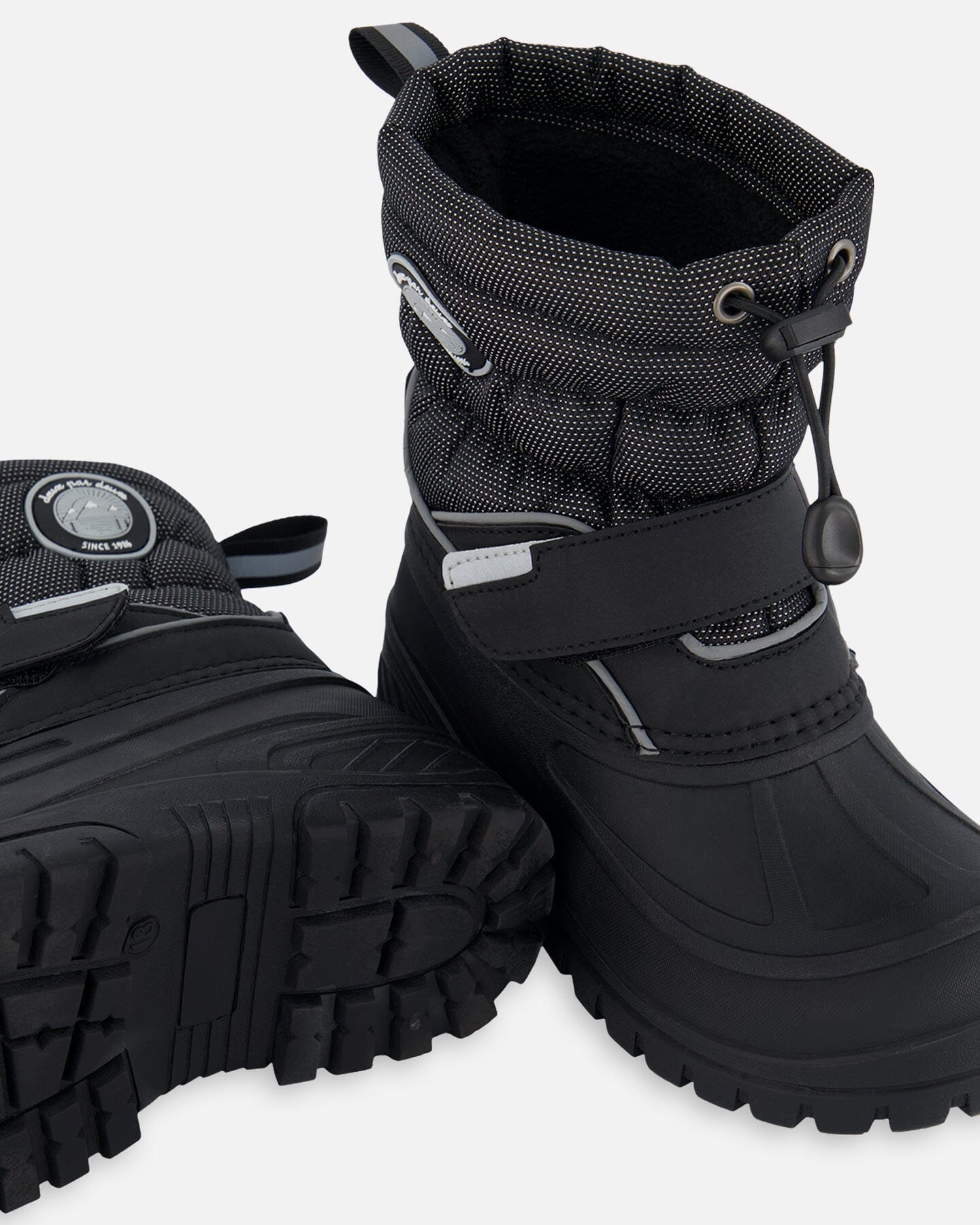 Winter Boots Solid Black-3