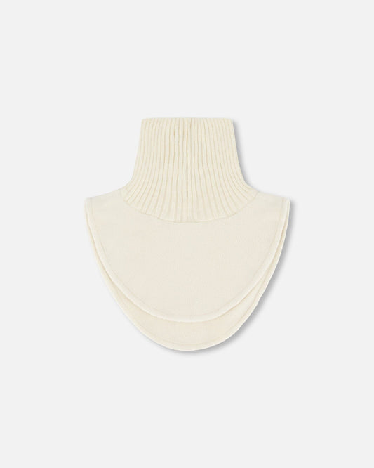 Polar Fleece And Knit Neckwarmer Off-White-1