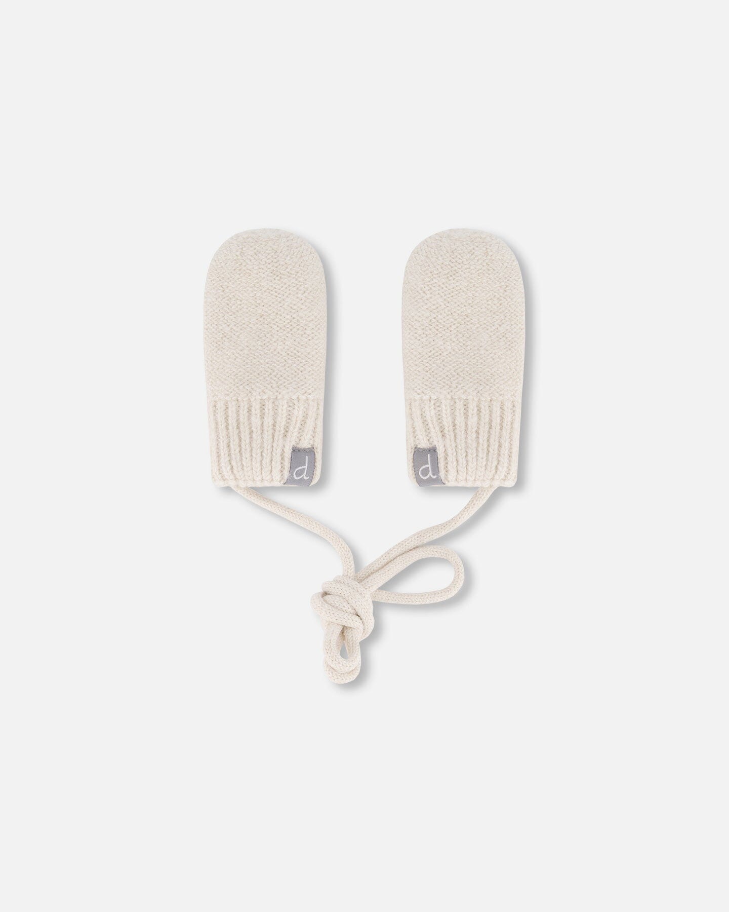 Infant Knit Mittens Off-White-0