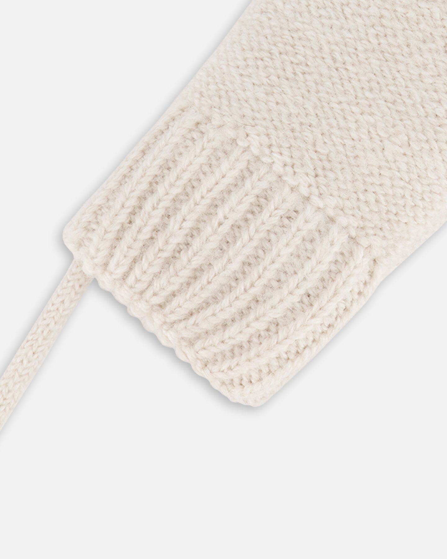 Infant Knit Mittens Off-White-2