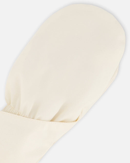Lined Baby Mittens White Asparagus-1