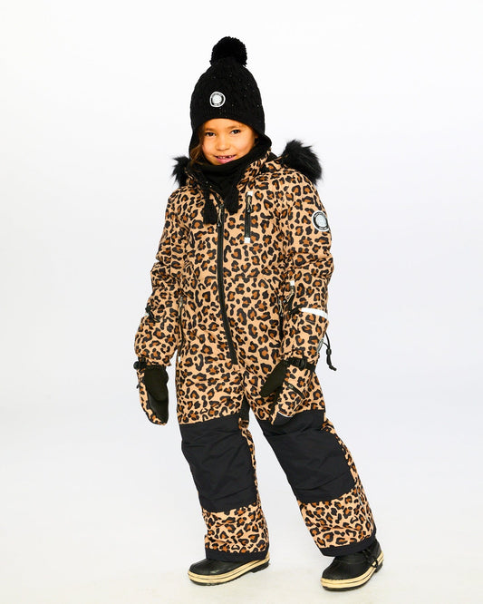 Winter Mittens Teknik Beige Leopard-1