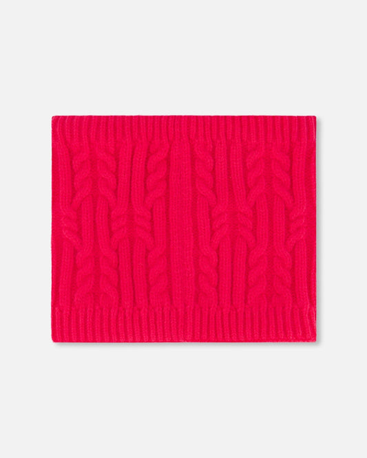 Lined Winter Neckwarmer Flash Coral-1