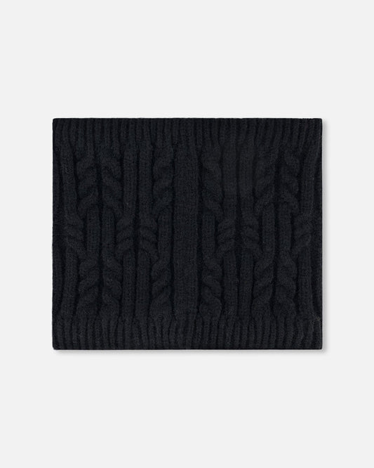 Lined Winter Neckwarmer Black-1