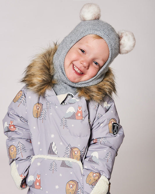 Knit Balaclava Heather Gray-1