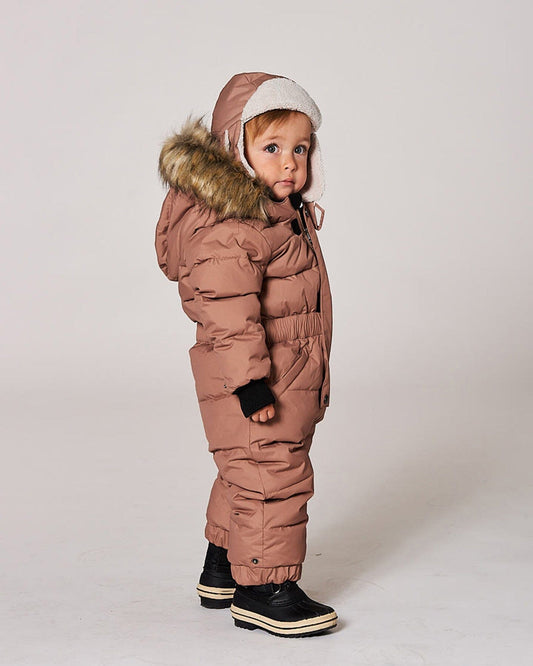 Lined Baby Chapka Chanterelle-1