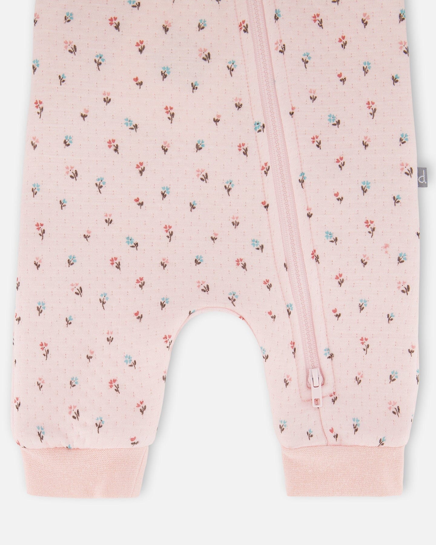 Organic Cotton One-Piece And Baby Romper Pink Mini Floral-2
