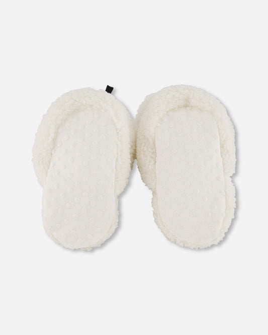 Sherpa Slippers Off-White-1