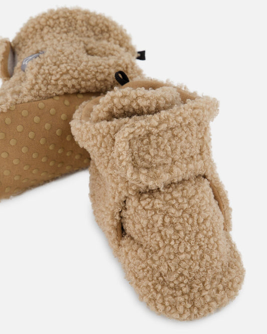 Sherpa Slippers Brown-1