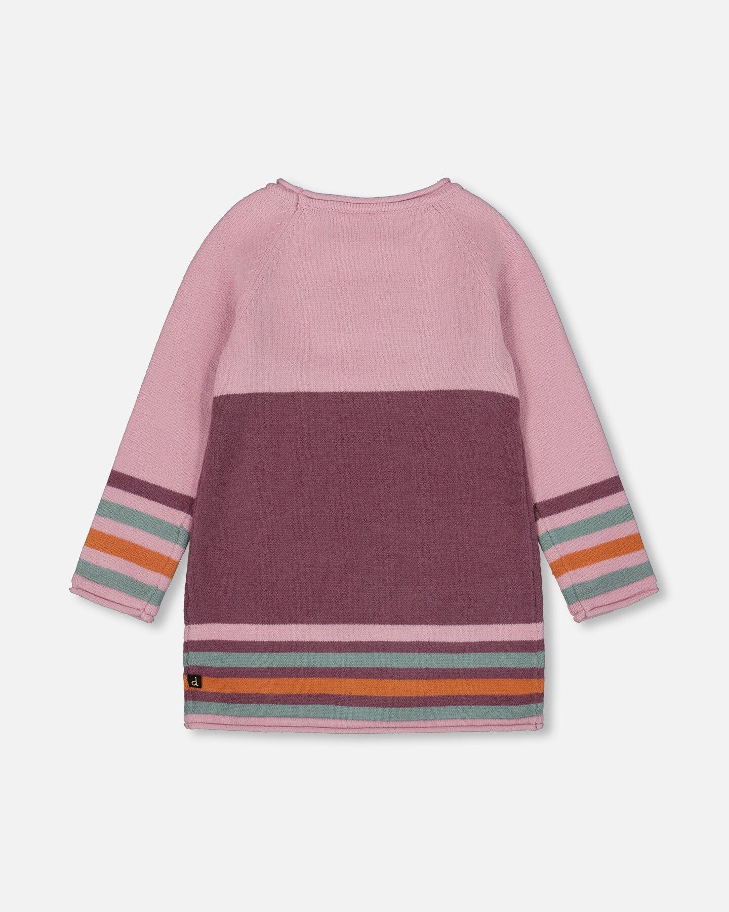 Knitted Dress Dusty Pink With Cat-2