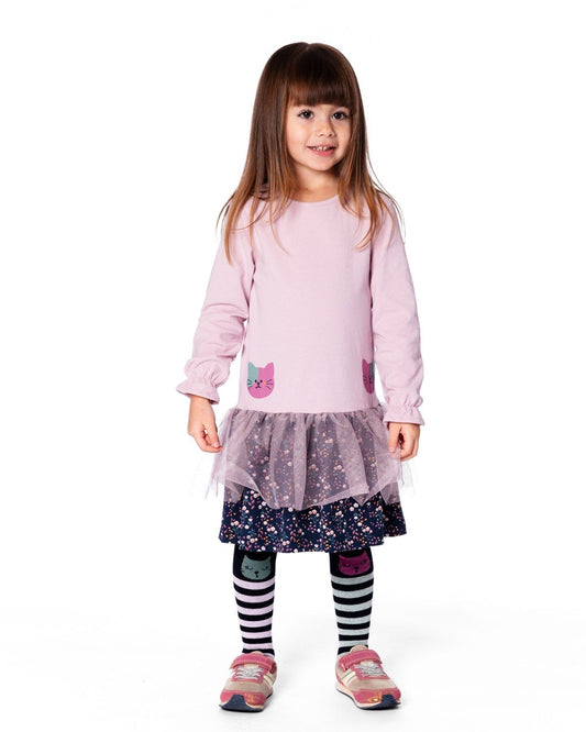 Knit Tights Dark Blue-1