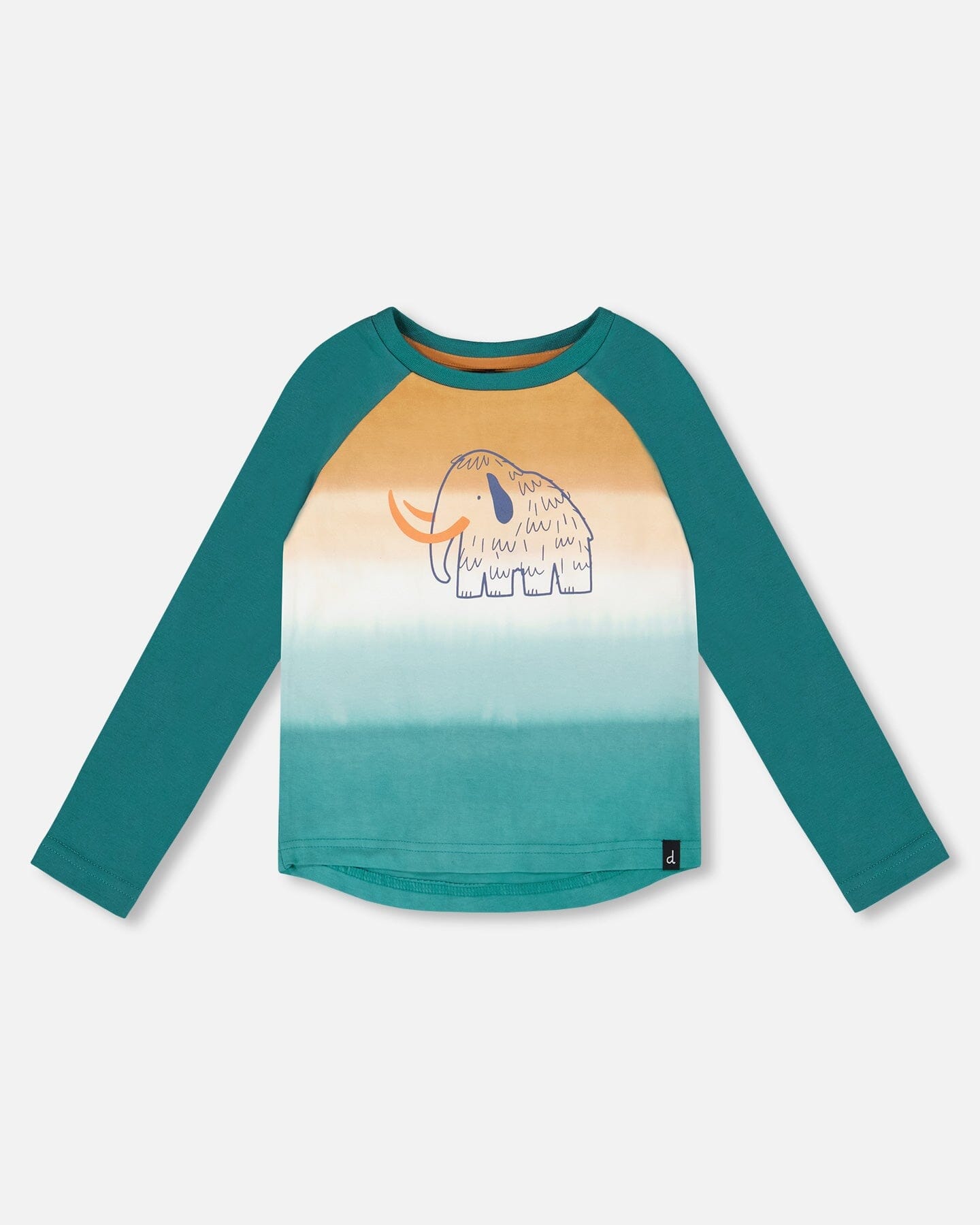 Organic Cotton Jersey Raglan Sleeve T-Shirt Forest Green-0