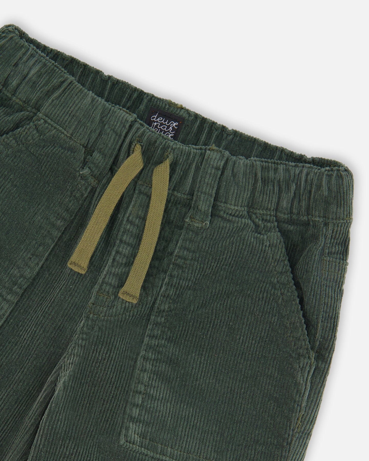 Stretch Corduroy Jogger Pants Forest Green-4