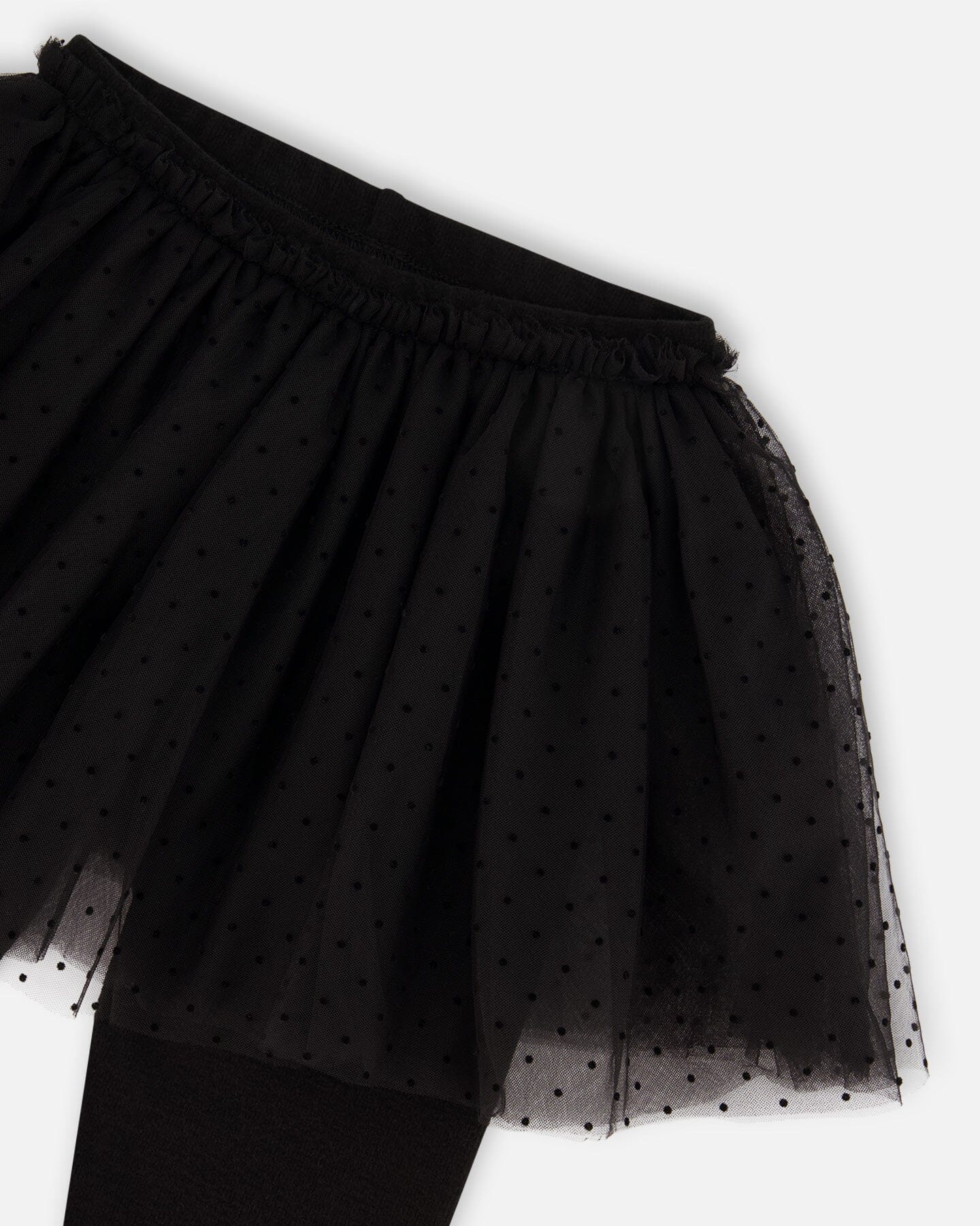 Leggings With Tulle Skirt Black-3