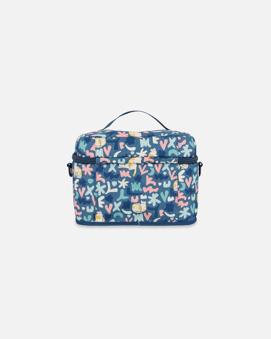 Lunch Box Green Cat Print-1