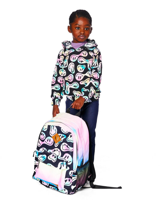 Kids Backpack Smiley Face Girl-1